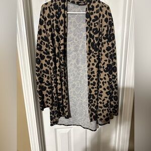 Leopard print BOMBOM Cardigan Sz XL